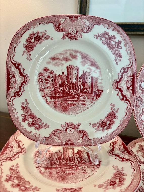 Old Britain Castles Pink by Johnson Brothers: Vintage Plates