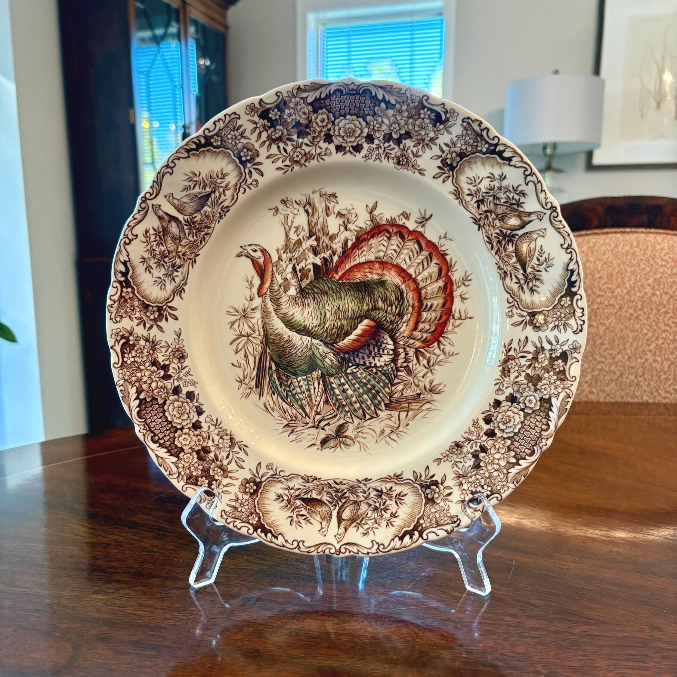 Johnson Brothers Wild Turkey Vintage Dinner Plate: Windsor Ware