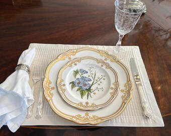 Stafford Flowers by Spode: Vintage English Bone China Plates