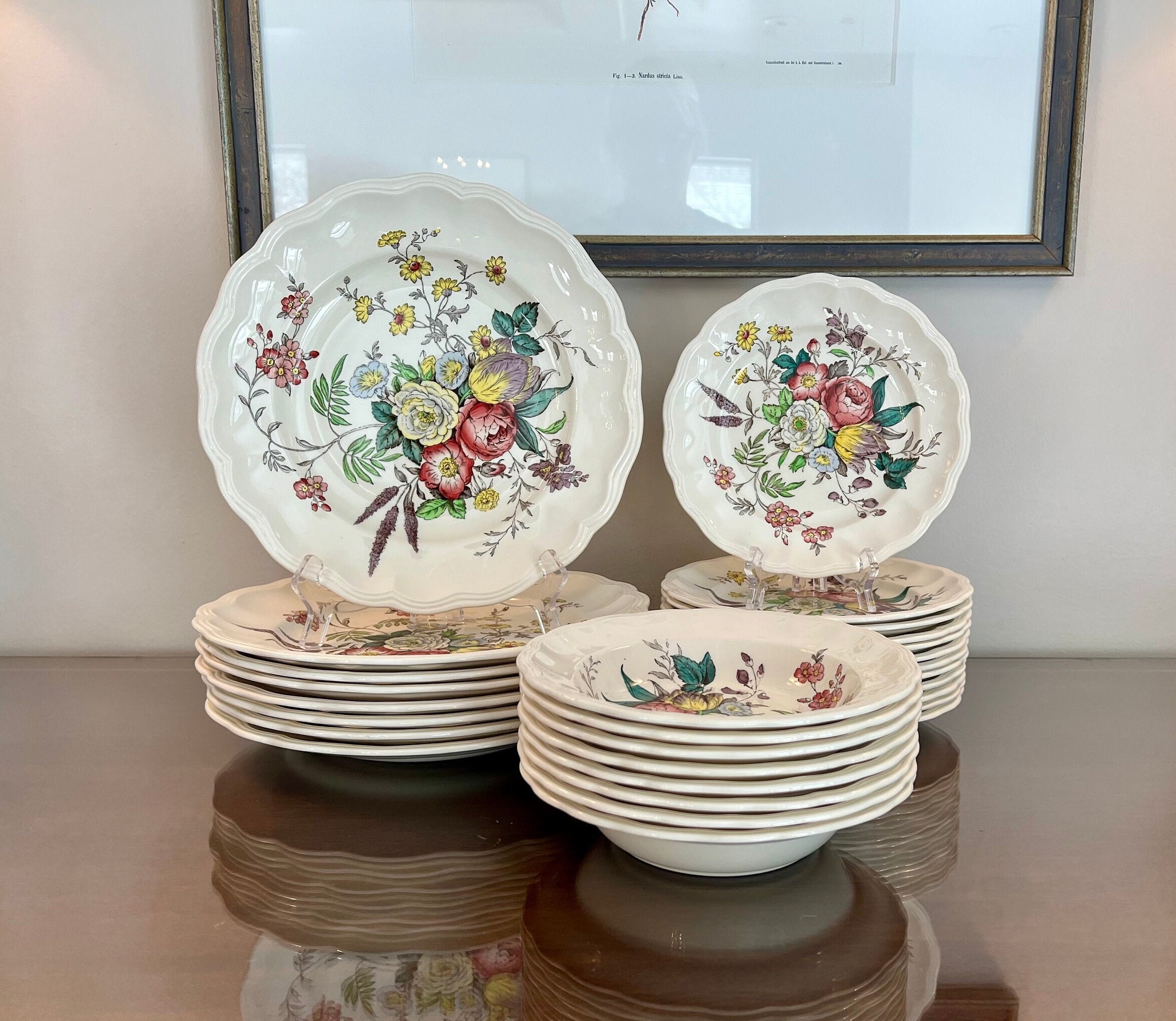 Vintage Spode Gainsborough Marlborough Dinnerware: Transferware