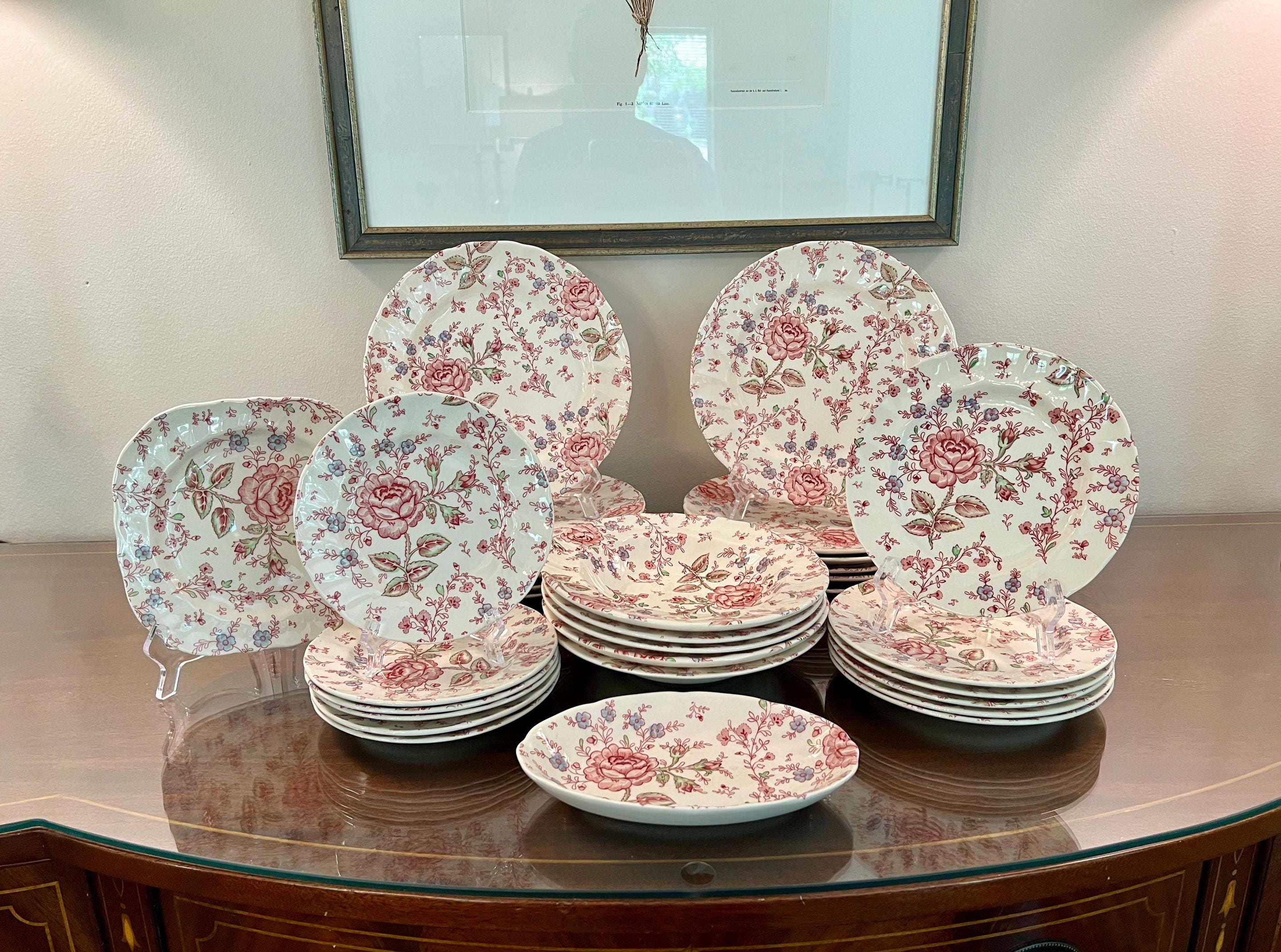 Rose Chintz Dinner Plates