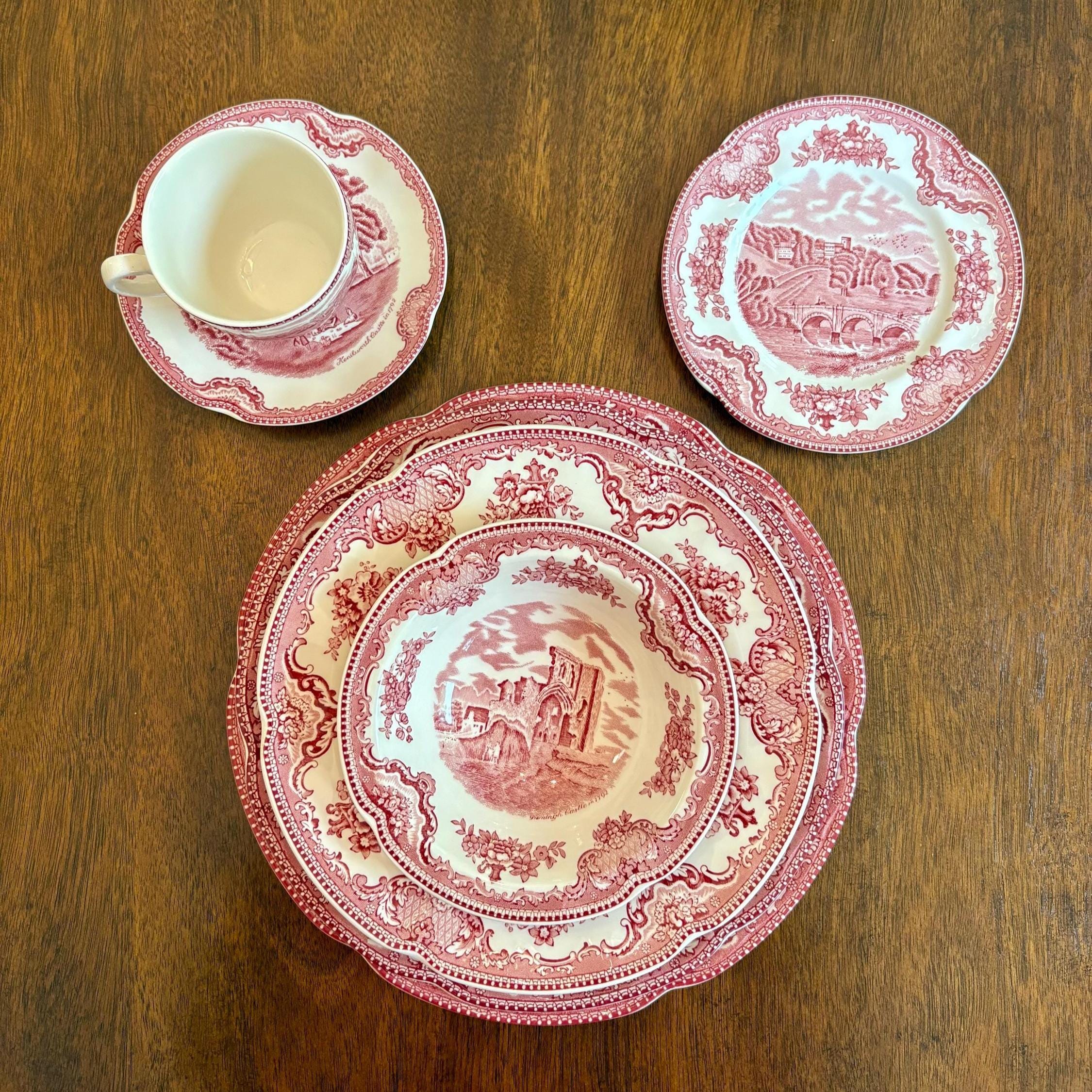 Johnson Brothers Old Britain Castles Pink: Plates, Bowls and