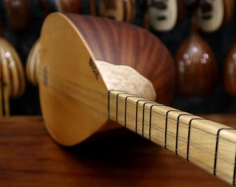 Mahogany Wood Body (43 CM) Handmade High Quality Baglama Saz, Turkish Saz