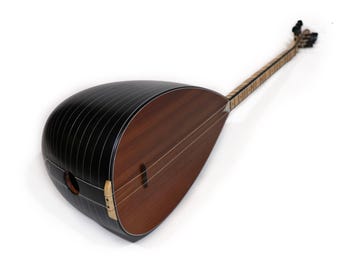 Custom Ebony Body CEW-M Short Neck Saz Turkish Baglama - Erasaz