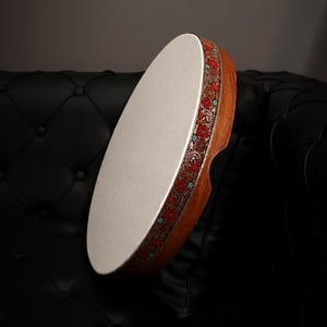 16,5&quot; Eras Classic Solid Walnut Professional Frame Drum Bendir - Turkish Drum Bendir - Handmade