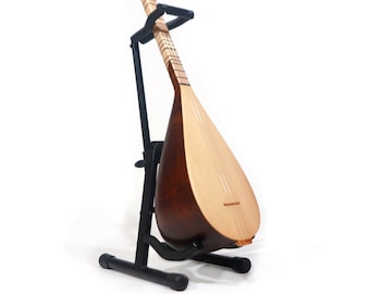 Carved Mulberry Wood Kopuz Saz - Darkened - Kopuz - Cura