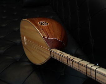 Handmade Long Neck Turkish Saz, Quality Walnut Wood Turkish Saz Baglama