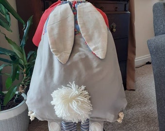 Bunny drawstring bag