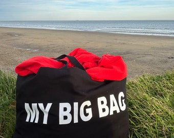 Everything Bag, Stuff Bag, Weekend Bag, Holiday Vibes, My Big Bag, Supersize Bag, Giant Bag, Tote Bag, Canvas Bag, Gift Idea