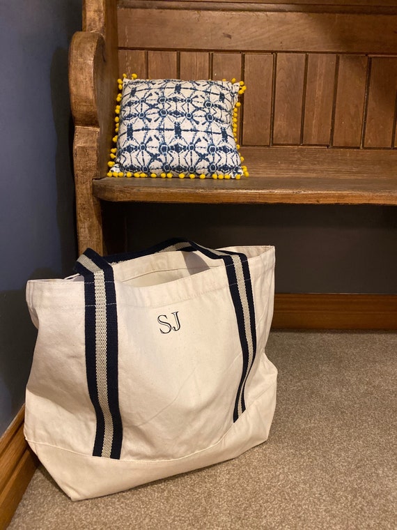Personalised Initial Tote Bag Shopping Bag Shoulder Bag Etsy