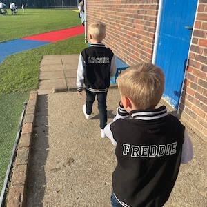 Personalised Varsity Jacket, Sport Jacket, Baseball Jacket, Personalised Kids Varsity Jacket, Named Jacket, Number, Initials, Varsity image 1