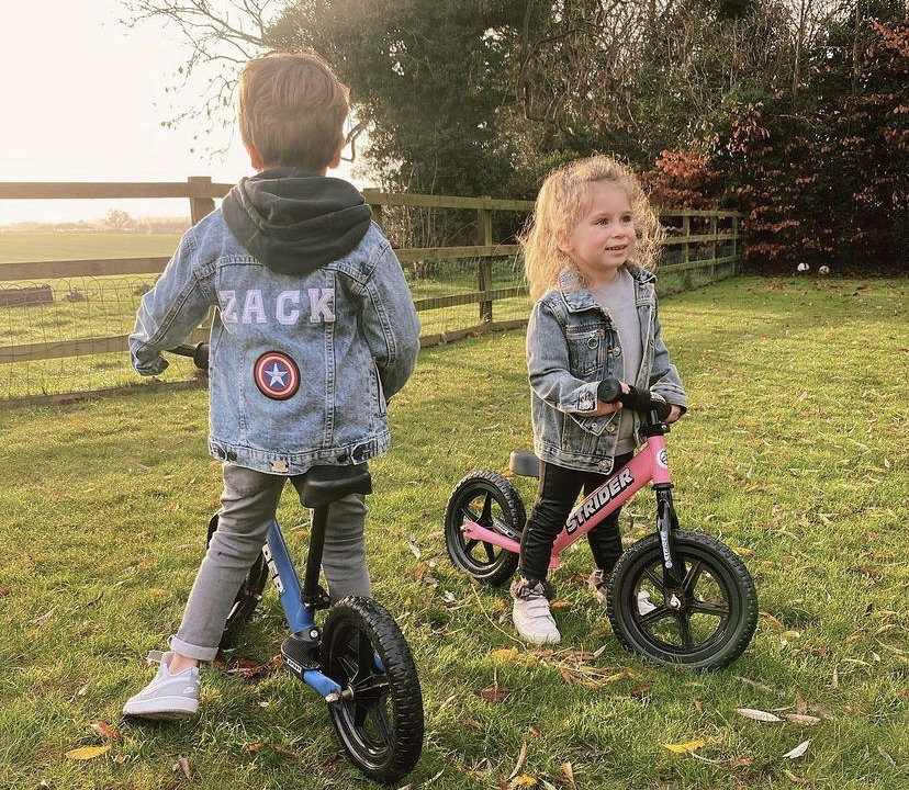 Personalized Kids Denim Superhero Jacket: Custom Name