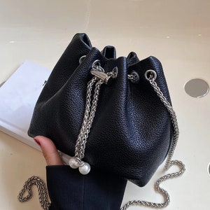 Gold Chain Bucket Bag 