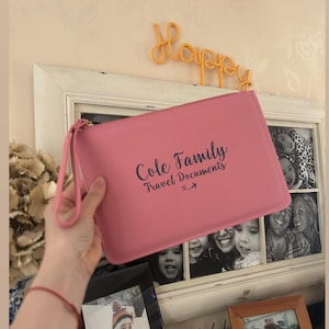 Porte-passeport familial, Documents de voyage, Documents de voyage personnalisés, Portefeuille, Porte-passeport, Chemise de voyage, Accessoire personnalisé