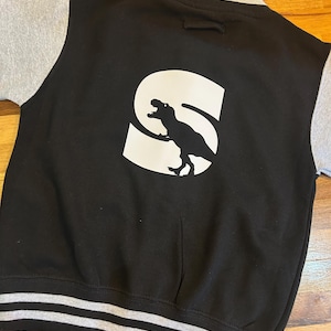 Jurassic Park Varsity Jacket Personalised Kids Jacket, Dino