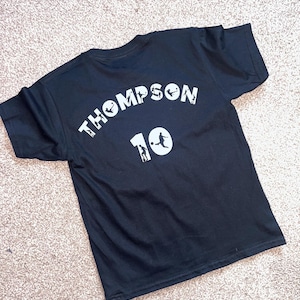 Personalised Name Kids Birthday T-shirt, Football Shirt, Football T-Shirt, Top With Name, Gift For Boys, Boys or Girls, Football Birthday