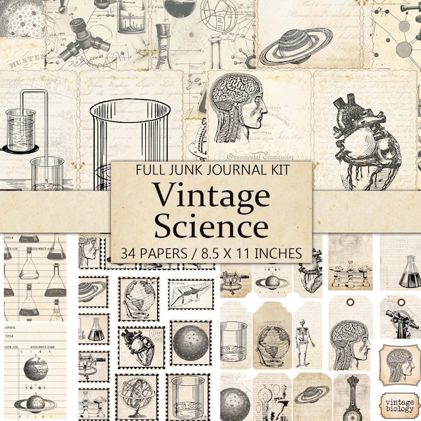 Vintage Biology Printable - Etsy