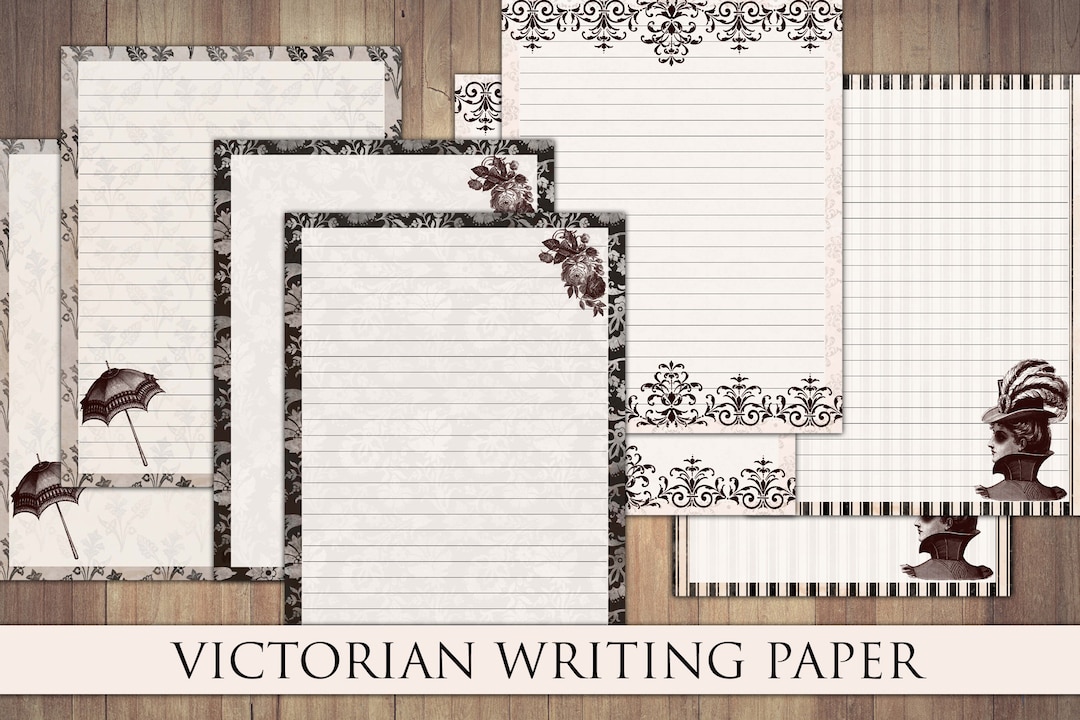 Printable Writing Paper, Vintage Victorian, Grunge Antique, Junk ...