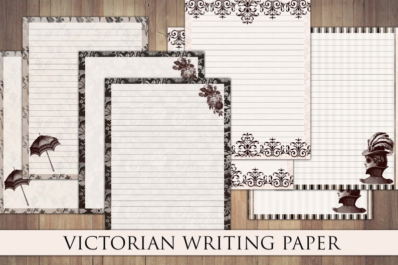 Printable Writing Paper Vintage Victorian Grunge Antique - Etsy