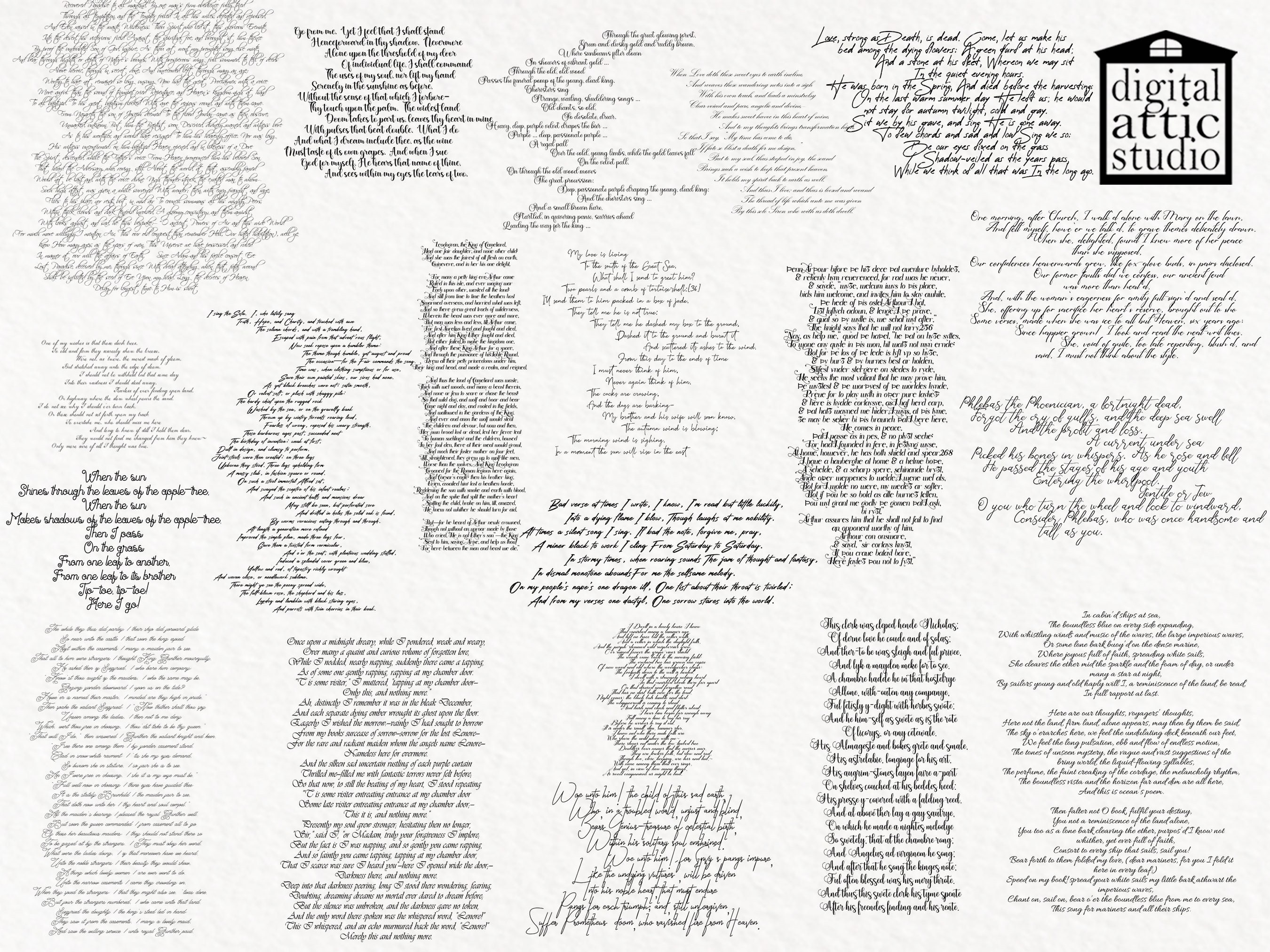 Texture Literature Vintage Poetry Overlays: Classic Literature Textures (digital Download ...