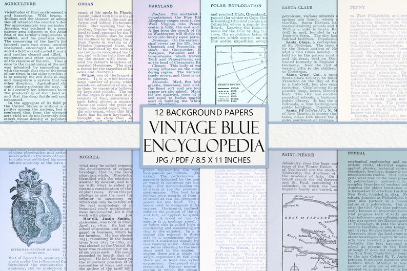 printable-blue-vintage-papers-encyclopedia-pages-antique-etsy