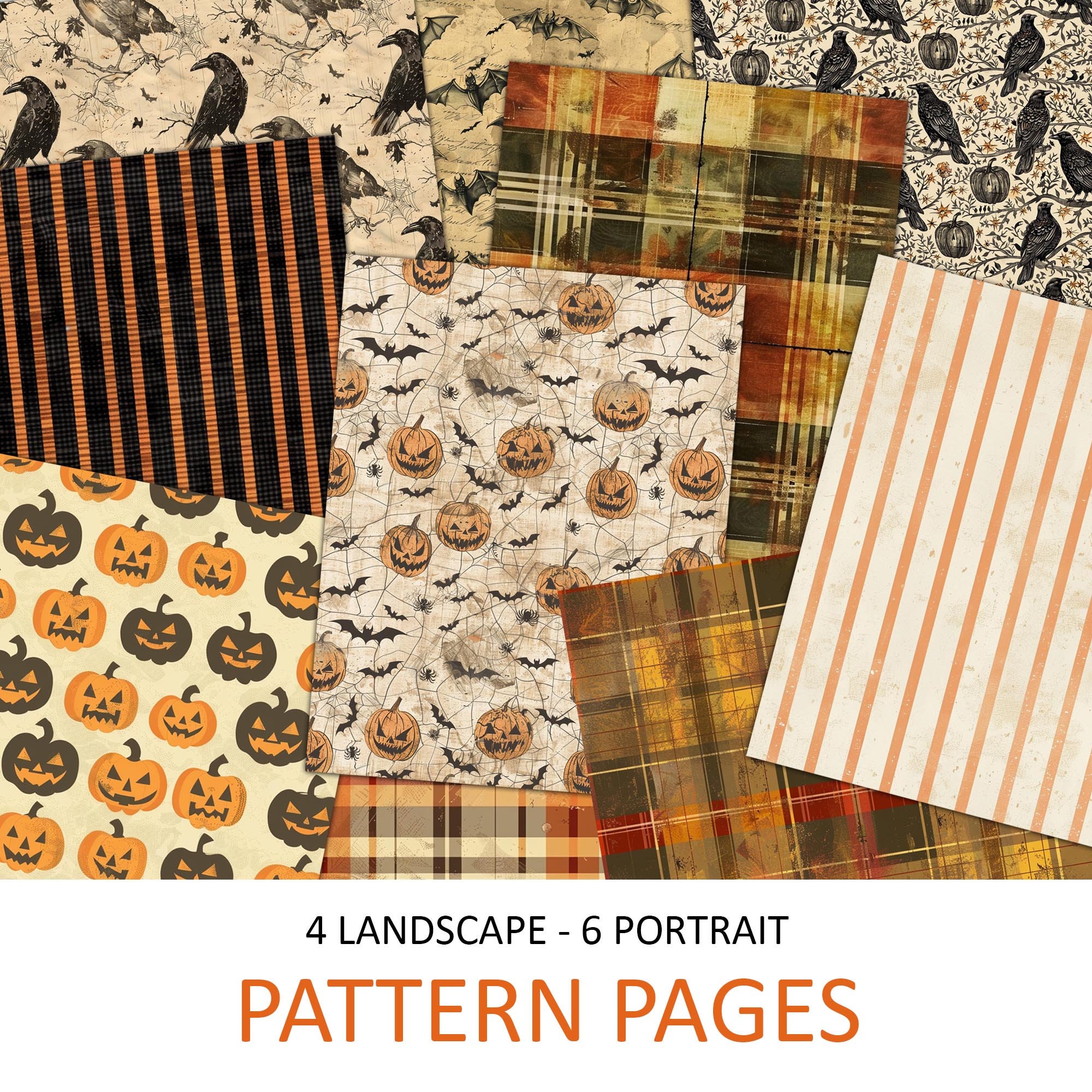 Vintage Halloween Junk Journal Kit: Ephemera, Pages (digital Download ...