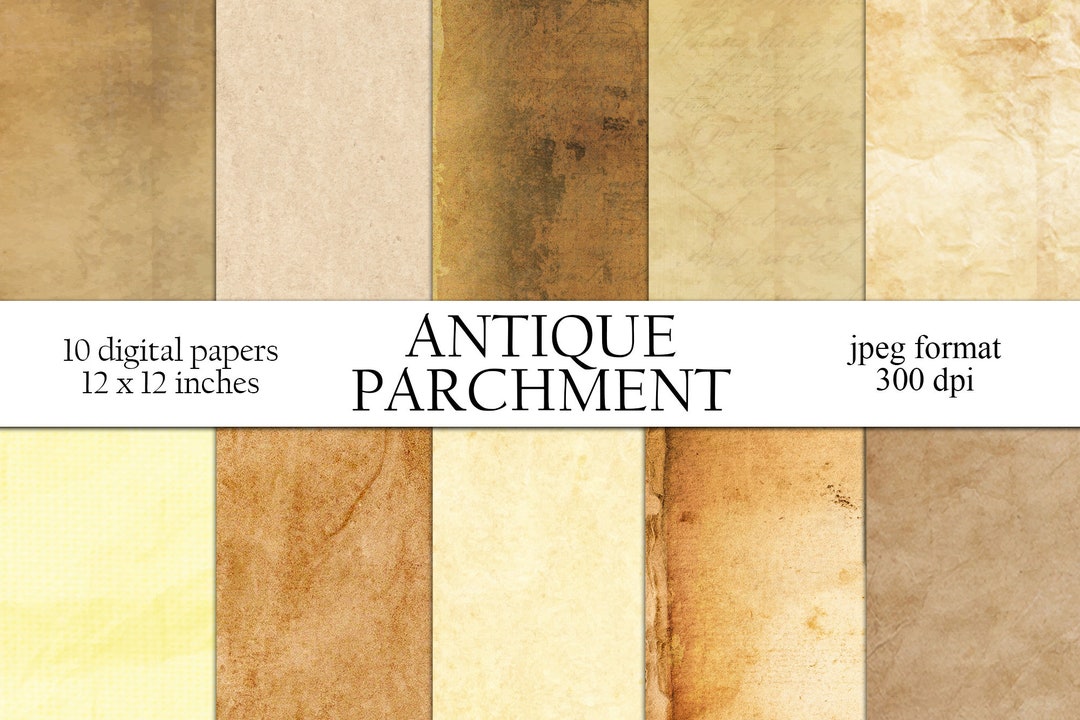 Digital Antique Parchment Paper, Vintage Junk Journal, Old Paper ...