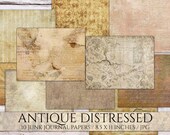 Distressed Antique Paper: Junk Journal Ephemera (Digital Download)