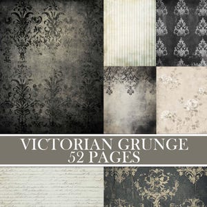 Sfondi grunge vittoriani vintage, materiali per diari spazzatura, immagini antiche, immagini con motivi rovinati, carta per album, stampabile, scaricabile