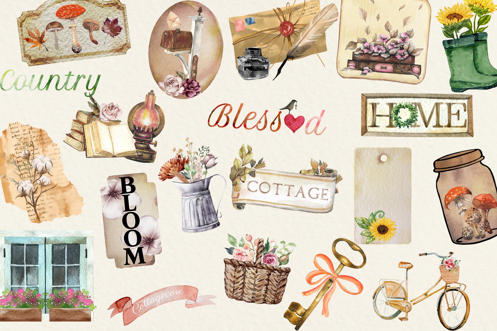 Craft Icon Sticker Sheet Printable – The Country Chic Cottage