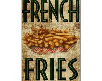 12x18 Fresh Cut French Fries Yard Sign Carnival Concession Stand Store Sign 12x18 Fresh Cut French Fries Yard Sign Carnival Concession Stand Store Sign