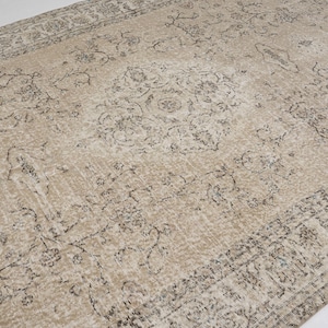 Old Rug - Area Wool Rug - Oushak Rug - Neutral Rug - Persian Rug - Malayer Rug - Mahal Rug - Turkish Rug - Tabriz Rug - Antique Rug