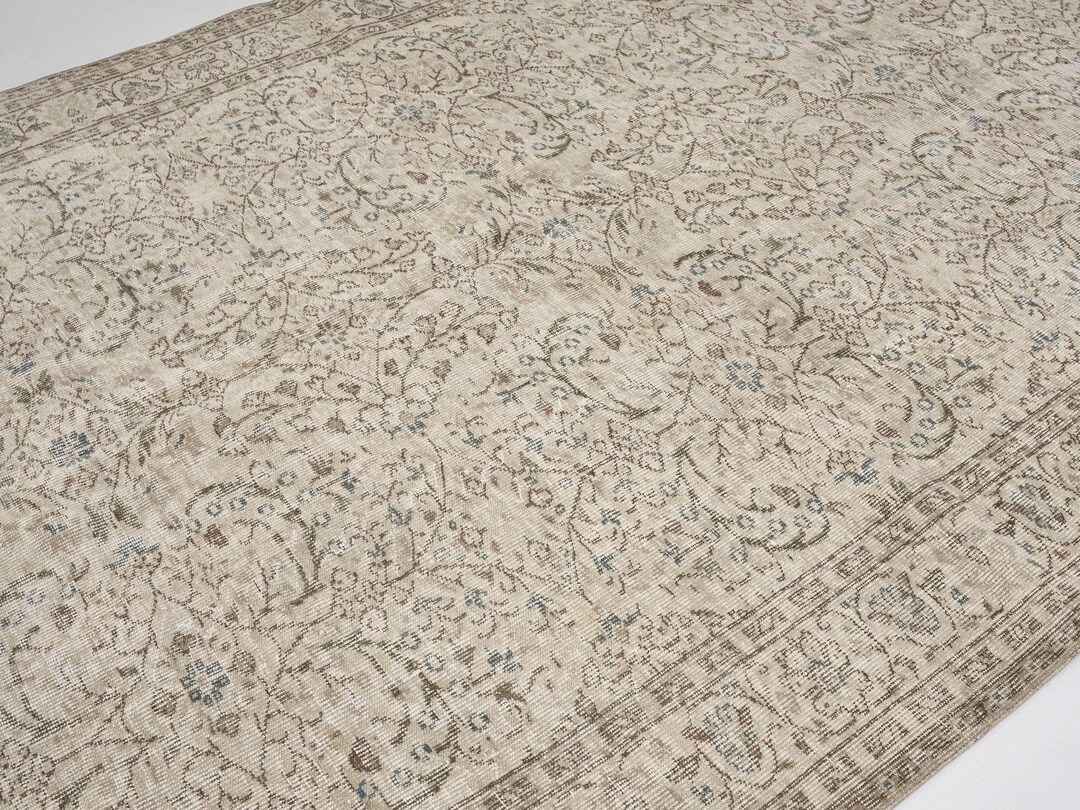 Persian Rug Neutral Mahal Rug Malayer Rug Oushak Rug Vintage Rug ...