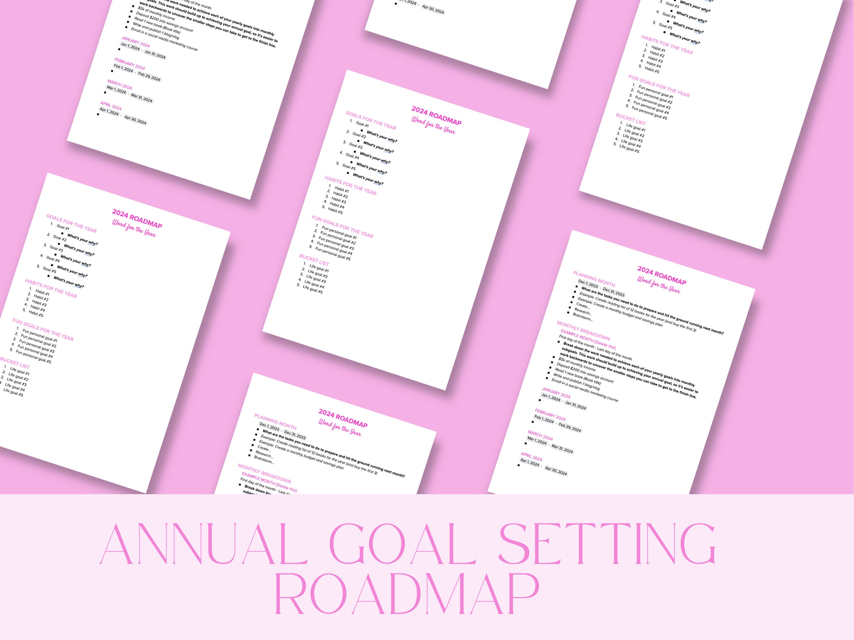 Creative Project Goal Setting Roadmap