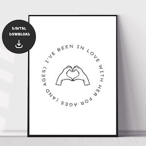 The 1975, Me & You Together Song, Music Wall Print, Minimal Music Poster, Indie Music Wall Art, Printable Lyrics Print, Digital Download