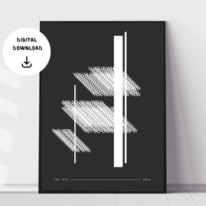The 1975 Album, I Like It When You Sleep For You Are So Beautiful Yet So Unaware Of It, Minimal Indie Music Poster, Digital Download