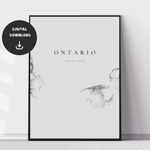 Novo Amor, Ontario, Impresión de pared musical, Cartel de música minimalista, Arte de pared de música independiente, Impresión de letras imprimibles, Descarga digital