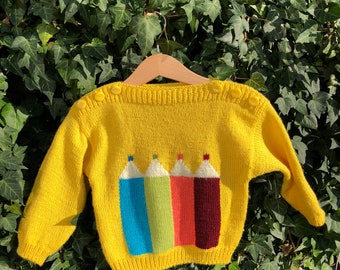 Knitted children’s pullover 2y