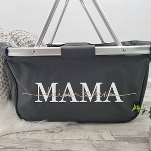 Einkaufskorb personalisiert ⎮Korb mit Wunschtext ⎮ Personalisierbar ⎮Tasche mit Aufdruck