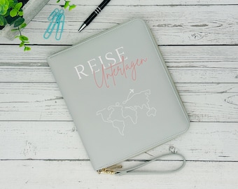 Reise Organizer⎢Familienplaner Personalisierbar ⎢Kunstleder