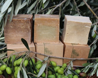 Jabón natural de aceite de oliva y aceite de laurel de Masbanat Awaida