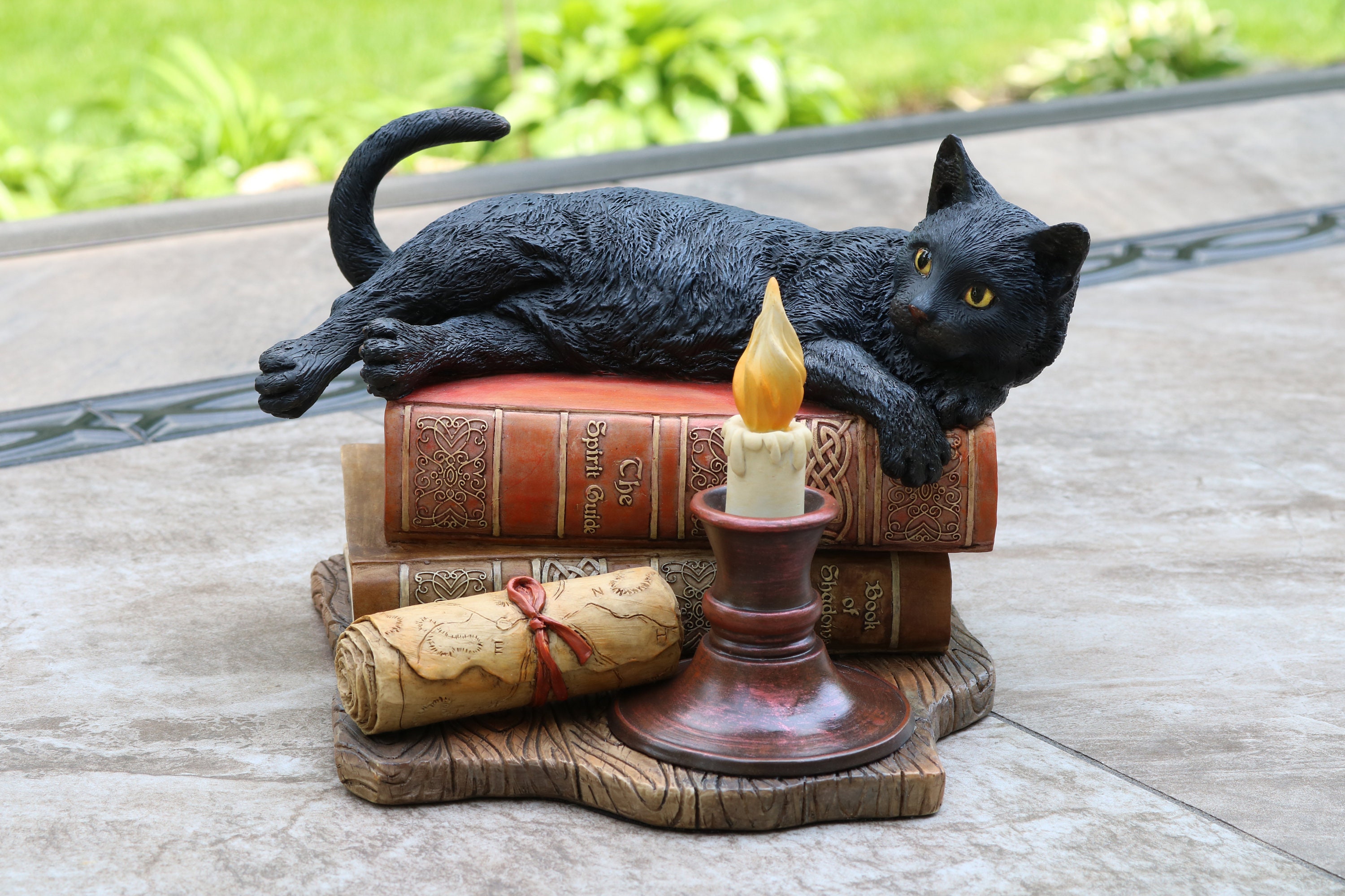 Handmade Cat, the Witching Hour, , Lisa Parker Statue, Black Cat