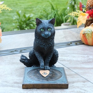 * black cat ornament ୨୧*  黒猫さん クリップ （b） Unique Lisa Parker Black Cat Figurine for Halloween and