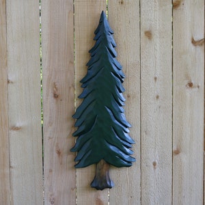 Artisan Medium Carved Pine Tree Wall Hanging