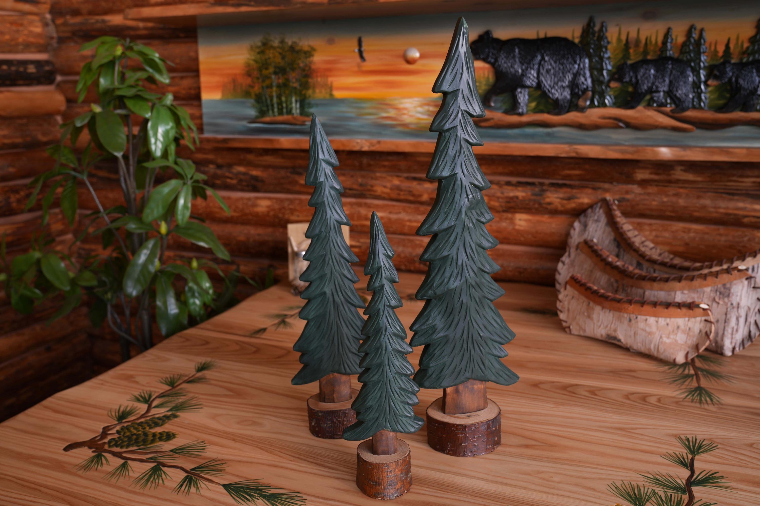 Decorative Handmade Tree Handmade Christmas Tree Set, Three Tree Set, Christmas Decor, Holiday ...