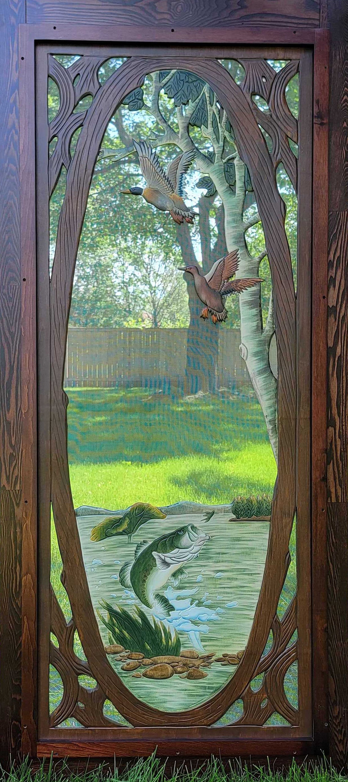 Bass Screen Door, Handmade Screen Door, Handcrafted Bass Screen Door ...