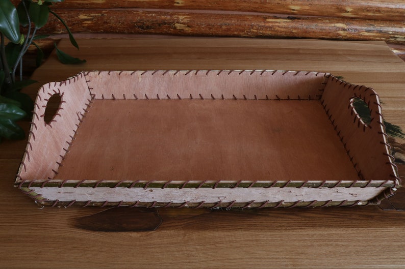 Handmade Wooden Birch Bark Tray Handcrafted Birch Bark Tray Etsy