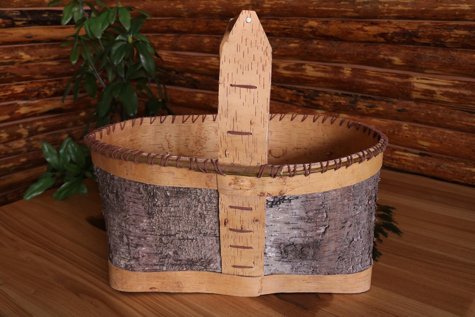 Large Birch Bark Basket Large Handcrafted Birch Bark Basket Etsy
