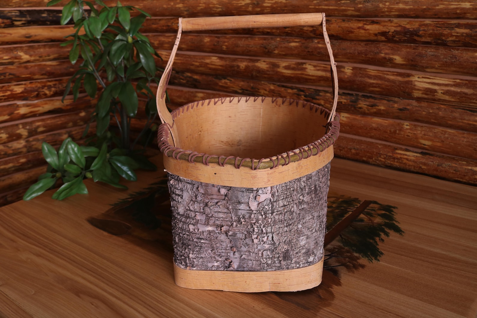 Large Birch Bark Basket Large Handcrafted Birch Bark Basket Etsy