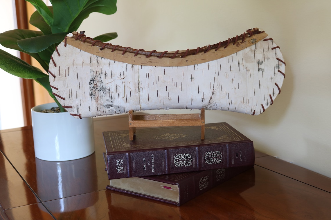 Medium Handmade Wood Canoe Medium Handcarved Wood Canoe Etsy